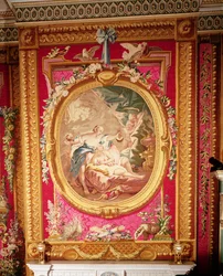 Wandteppich-Panel, das Amor und Psyche darstellt, Gobelins-Fabrik, 1775